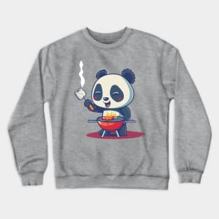 BBQ Panda Likes the Meat Crewneck Sweatshirt